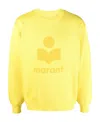 Isabel Marant Logo Intarsia Knitted Crewneck Jumper In Yellow