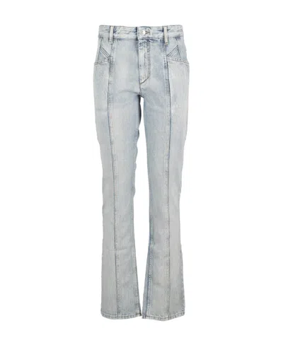 Isabel Marant Logo Jeans In Blue