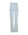 Isabel Marant Woman Jeans Blue Size 6 Cotton In Gray