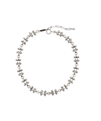 Isabel Marant Logo Necklace In Gray