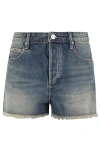 ISABEL MARANT ISABEL MARANT LOGO PATCH DENIM SHORTS