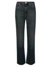 Isabel Marant Logo Patch Flared Jeans In Blue