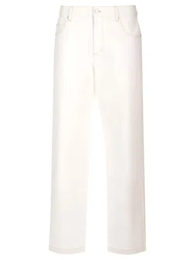 Isabel Marant Logo-patch Jeans In Neutral