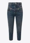 Isabel Marant Oliviani High-rise Skinny-leg Jeans In Blue