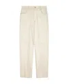 Isabel Marant Jorje-gb Straight Leg Corduroy Pants In White