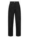 Isabel Marant Kelvina Black Faux Leather Pants In Multi