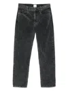 Isabel Marant Logo-patch Trousers In Gray