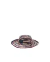 Isabel Marant Logo Patch Wide Brim Sun Hat In Multicolor