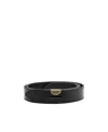Isabel Marant Logo-plaque Leather Belt In Black