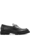 Isabel Marant Logo-plaque Leather Loafers In Black