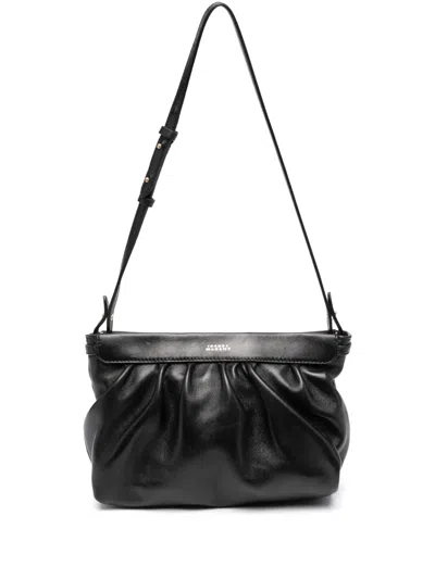 Isabel Marant Logo-print Clutch Bag In Schwarz