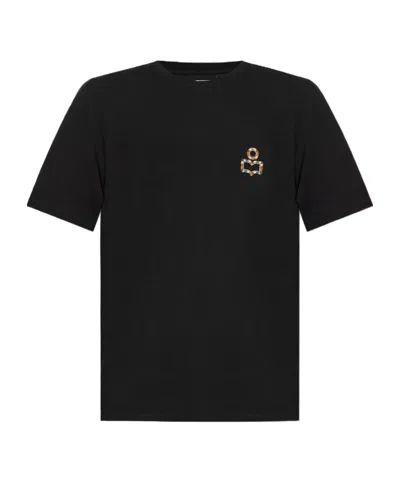 ISABEL MARANT LOGO-PRINT COTTON T-SHIRT