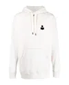 Isabel Marant Logo-print Drawstring Hoodie In White