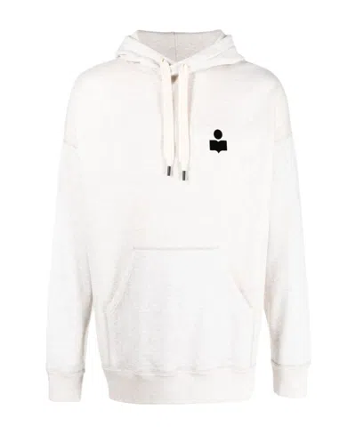 ISABEL MARANT ISABEL MARANT LOGO EMBOIDERED DRAWSTRING HOODIE