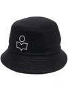 Isabel Marant Logo-print Hat In Blue