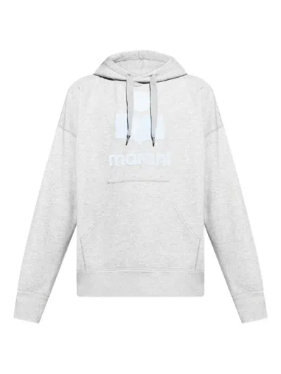 Isabel Marant Logo-print Hoodie In Neutral