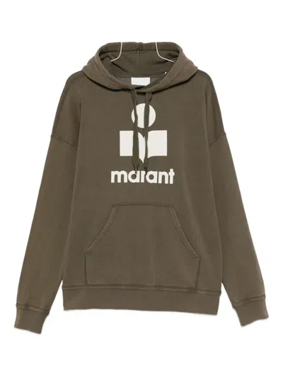 Isabel Marant Logo-print Hoodie In Brown