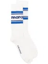 Isabel Marant Logo-print Knitted Socks In 白色