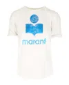 Isabel Marant Logo-print Linen T-shirt In White
