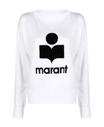Isabel Marant Logo Print Sweatshirt In Black