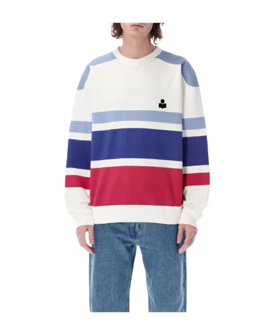 ISABEL MARANT MEYOAN STRIPED LOGO SWEATSHIRT
