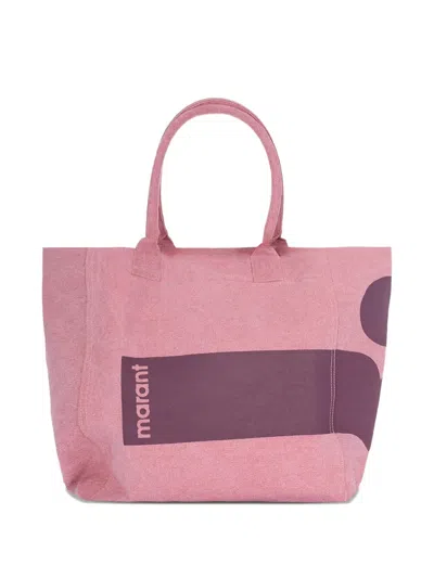 Isabel Marant Small Yenky Tote Bag In Pink