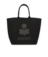 Isabel Marant Logo Detailed Tote Bag In Black