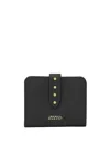 Isabel Marant Oskan Leather Wallet In Black