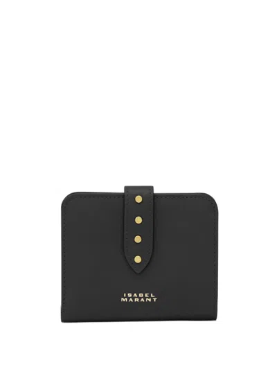 Isabel Marant Logo-print Wallet In Black