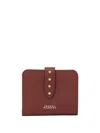 Isabel Marant Oskan Leather Wallet In Red