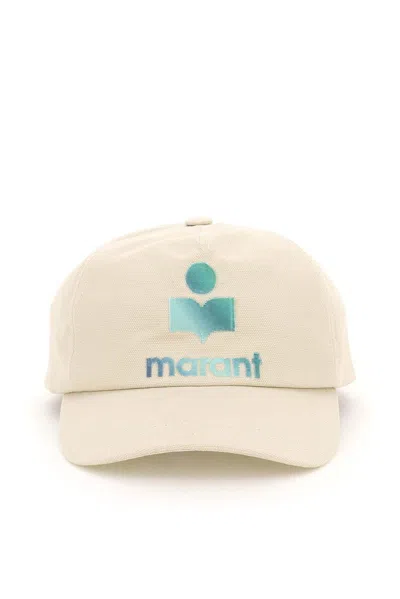Isabel Marant Logo Printed Baseball Cap In Powder
