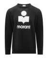 Isabel Marant Logo-printed Long-sleeved T-shirt In Black