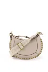 Isabel Marant Mini Moon Leather Crossbody Bag In Beige