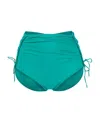 Isabel Marant Logo Ruffle Lace Bikini Swimsuit In Green