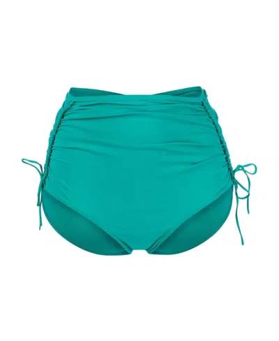 Isabel Marant Logo Ruffle Lace Bikini Swimsuit In Green