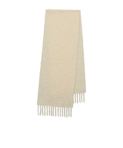 Isabel Marant Logo Scarf In Nude