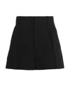 Isabel Marant Locea Wool Twill Shorts In Black