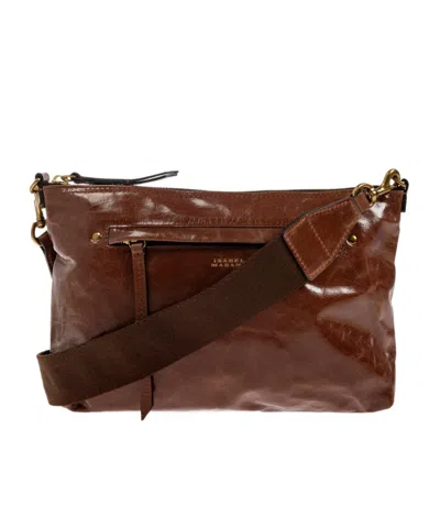 Isabel Marant Logo Shoulder Bag In Brown