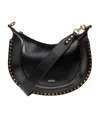 Isabel Marant Leather Shoulder Bag With Metal Details In Black