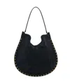Isabel Marant Oskan Hobo Suede Shoulder Bag In Black