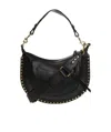 Isabel Marant Oskan Moon Leather Shoulder Bag In Black