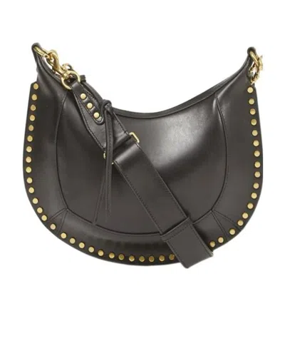 Isabel Marant Logo Shoulder Bag In Black
