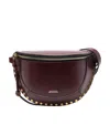 Isabel Marant Studded Cross-body Bag Adjustable Strap In Black
