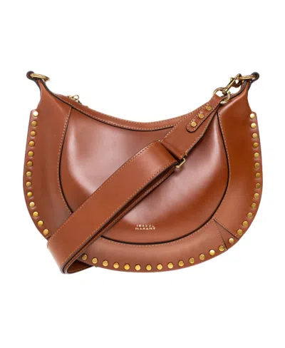 Isabel Marant Logo Shoulder Bag In Brown