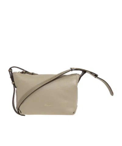 Isabel Marant Logo Shoulder Bag In Nude