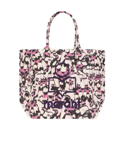 Isabel Marant Logo Shoulder Bag In Pink