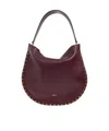 Isabel Marant Oskan Studded Shoulder Bag In Red
