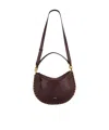 Isabel Marant Oskan Soft Zip Bag In Burgundy
