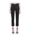 Isabel Marant Logo Stretch Jeans In Black