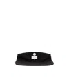 Isabel Marant Logo Sunshade Hat In Black